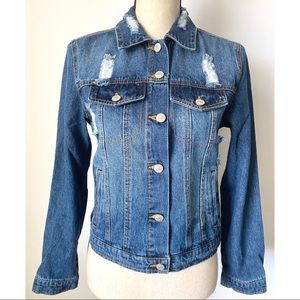New• Denim Jacket in Medium Wash